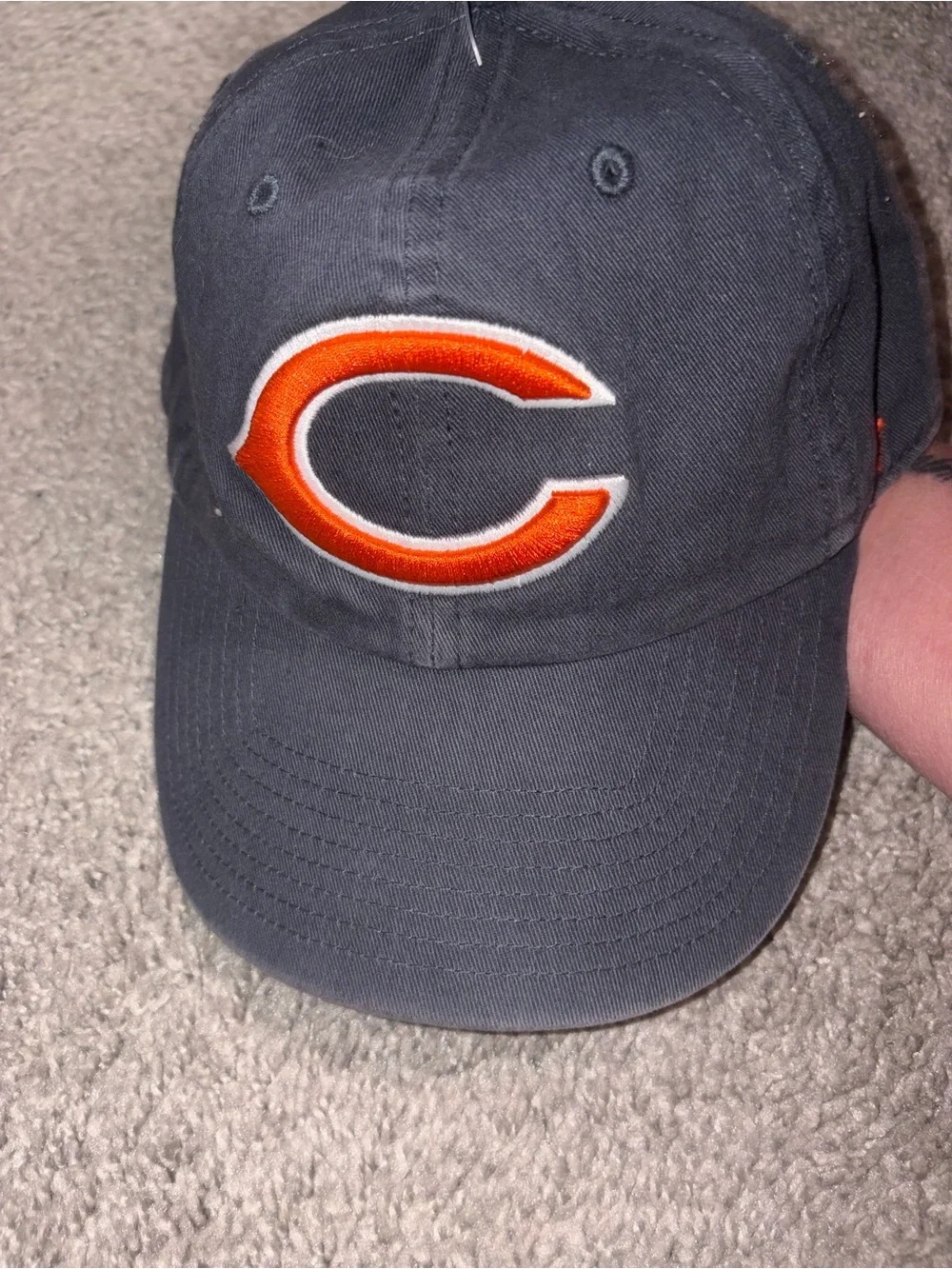 47 Brand Chicago Bears Navy Blue Baseball Hat One Size Adjustable Clean Up NFL